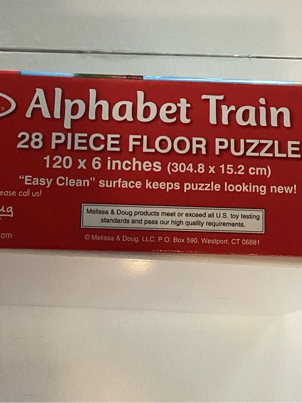 Melissa and Doug Alphabet Train Puzzle 28 PCs 10ft Long Large Puzzle Complete